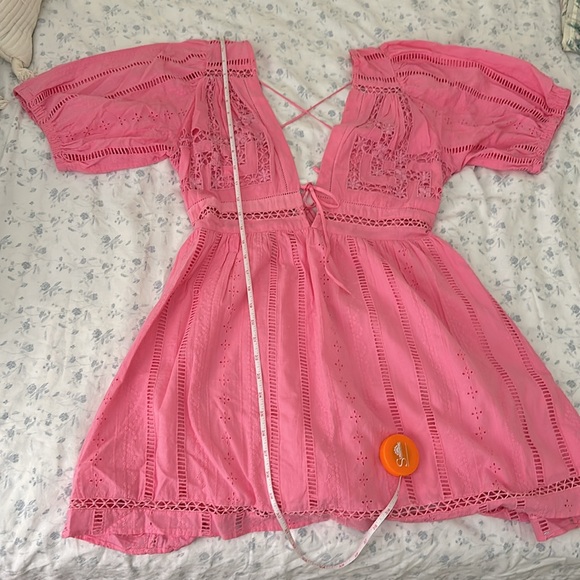 UO Marla Eyelet Puff Sleeve Mini Dress - Picture 8 of 8